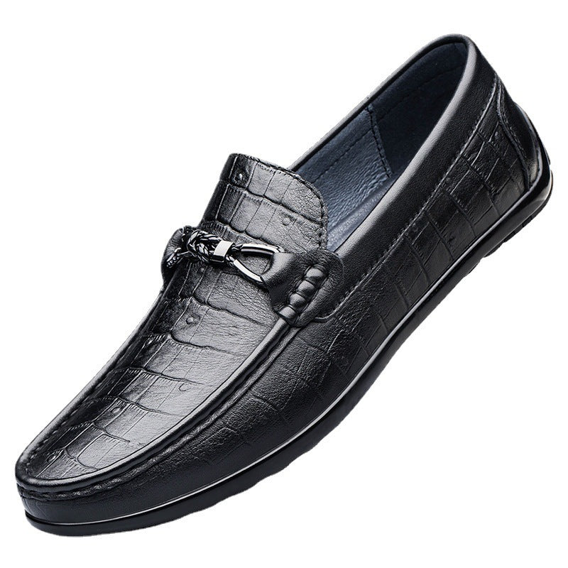 Casual Flat Heel Leather Shoes by VA