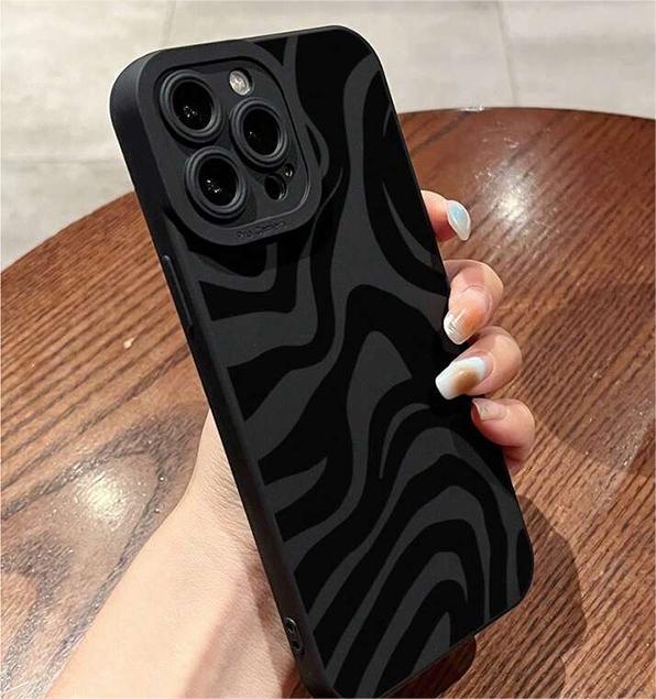 Black Striped Phone Case BY VA