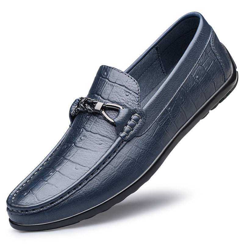 Casual Flat Heel Leather Shoes by VA