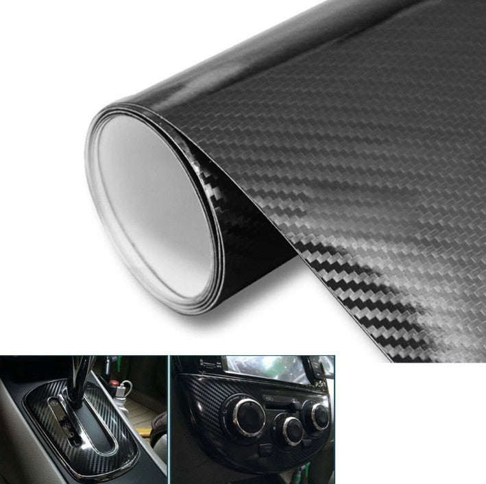 Glossy Black 5D Carbon Fiber Car Vinyl by VA
