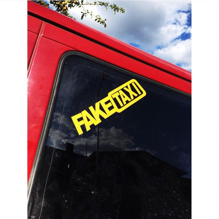 Fake Taxi Car Sticker BY VA