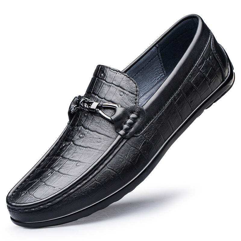 Casual Flat Heel Leather Shoes by VA