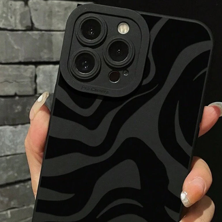 Black Striped Phone Case BY VA