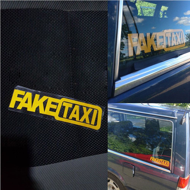 Fake Taxi Car Sticker BY VA