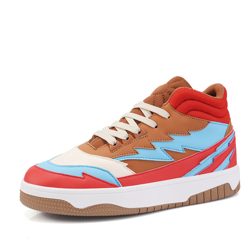 Men Casual High-top Lace-up Sneakers by VA