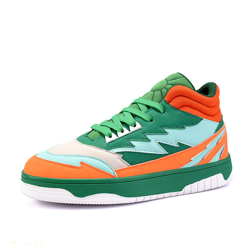 Men Casual High-top Lace-up Sneakers by VA
