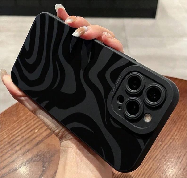 Black Striped Phone Case BY VA