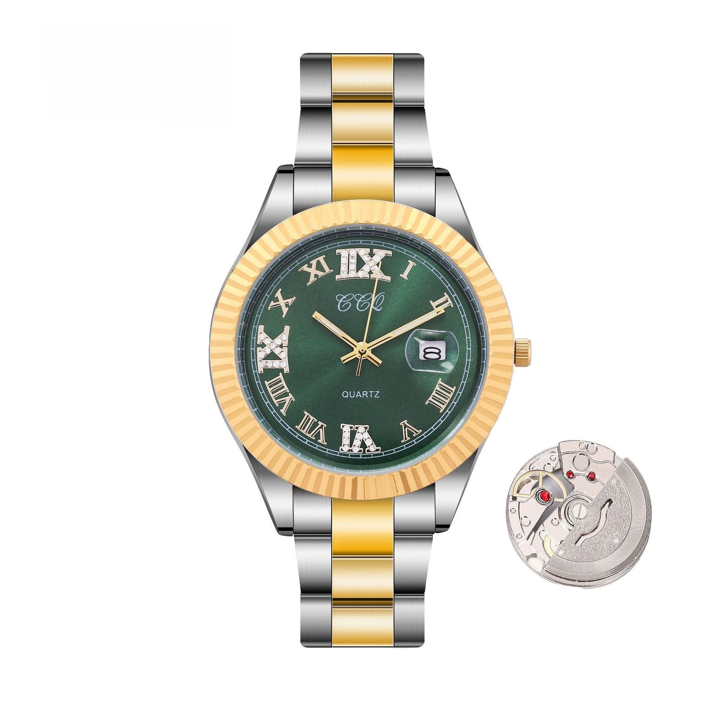 Classic Gold Steel Watch BY VA