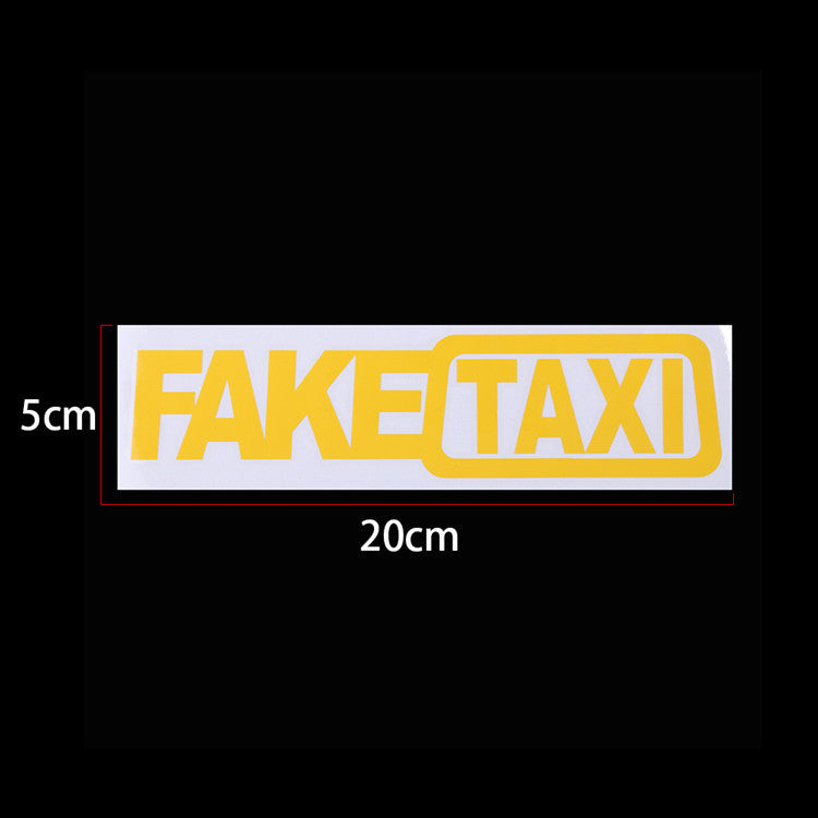 Fake Taxi Car Sticker BY VA