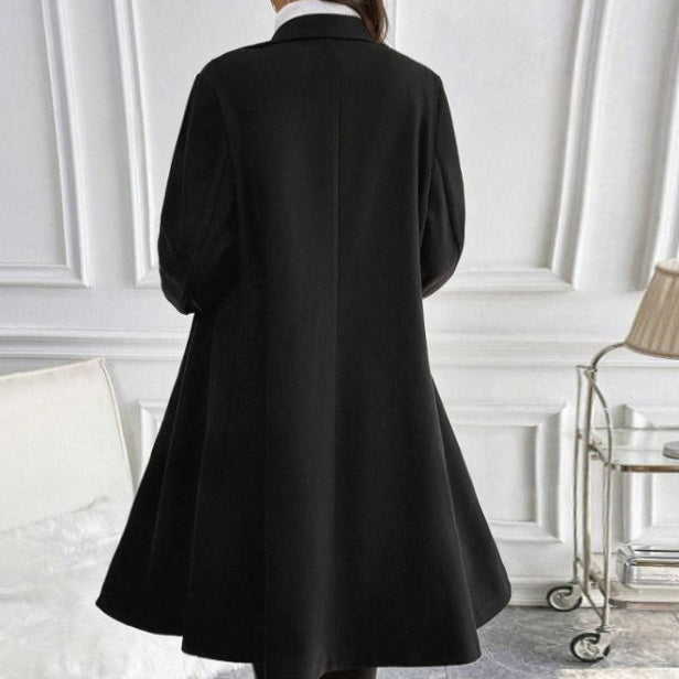 Women's Autumn And Winter Long Sleeved Lapel Jacket by VA
