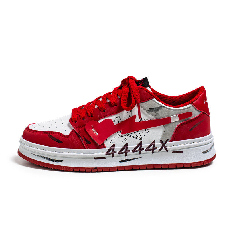 Graffiti Skateboard Men Sneakers by VA