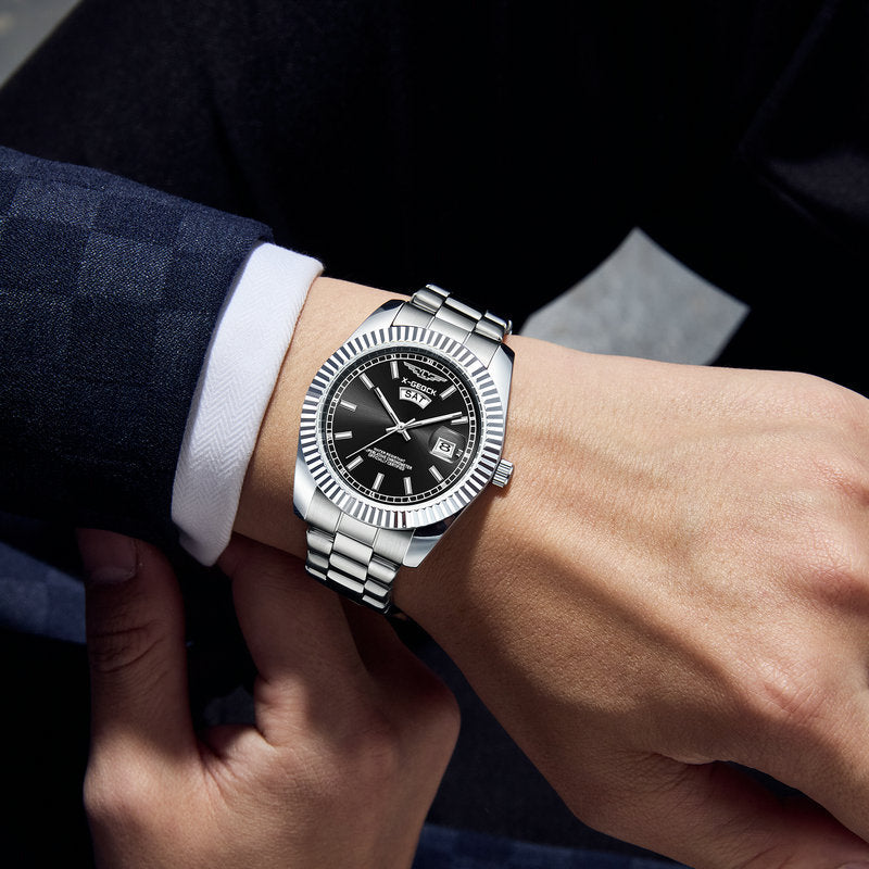 Ultra-thin Men Luminous Quartz Watch by VA