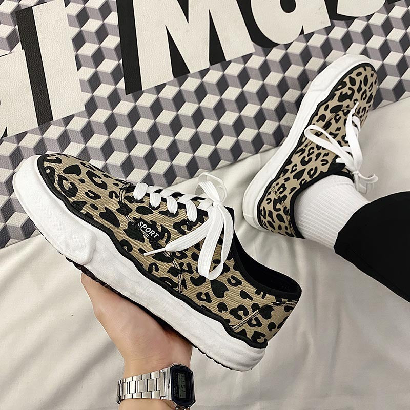 Casual Checkered and Tiger Shoes by VA