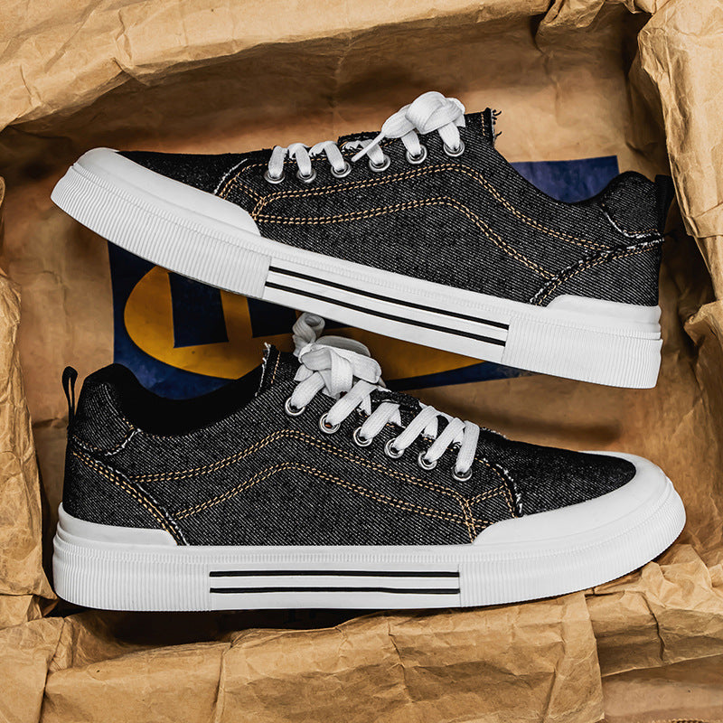 Men Low-top Casual Denim Sneakers by VA