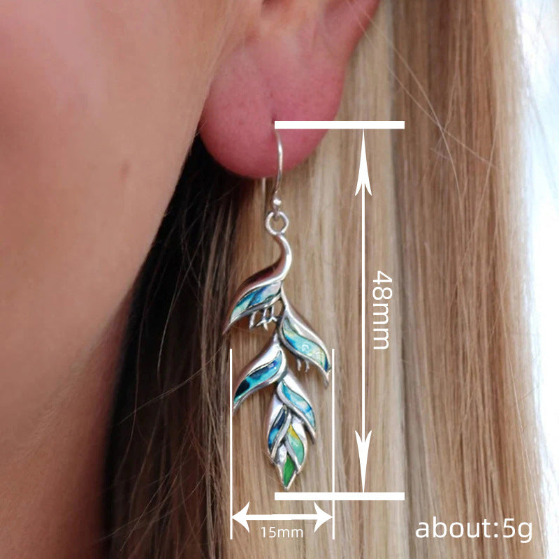 Elegant Leaf Earrings by VA