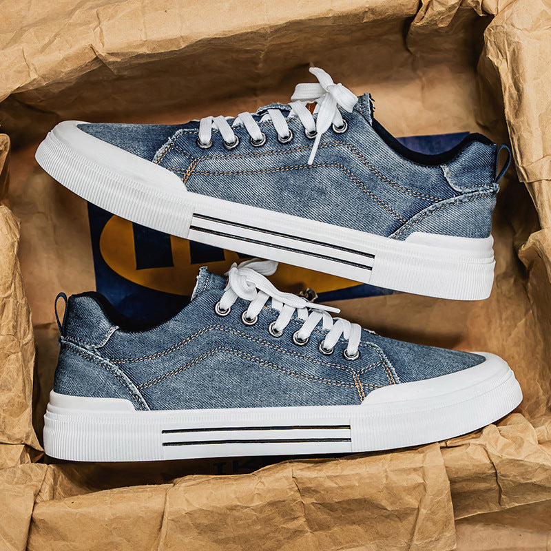 Men Low-top Casual Denim Sneakers by VA