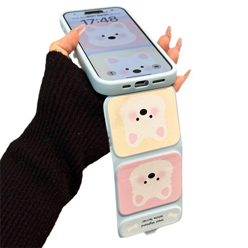 Cartoon Phone Case With Folding Bracket BY VA