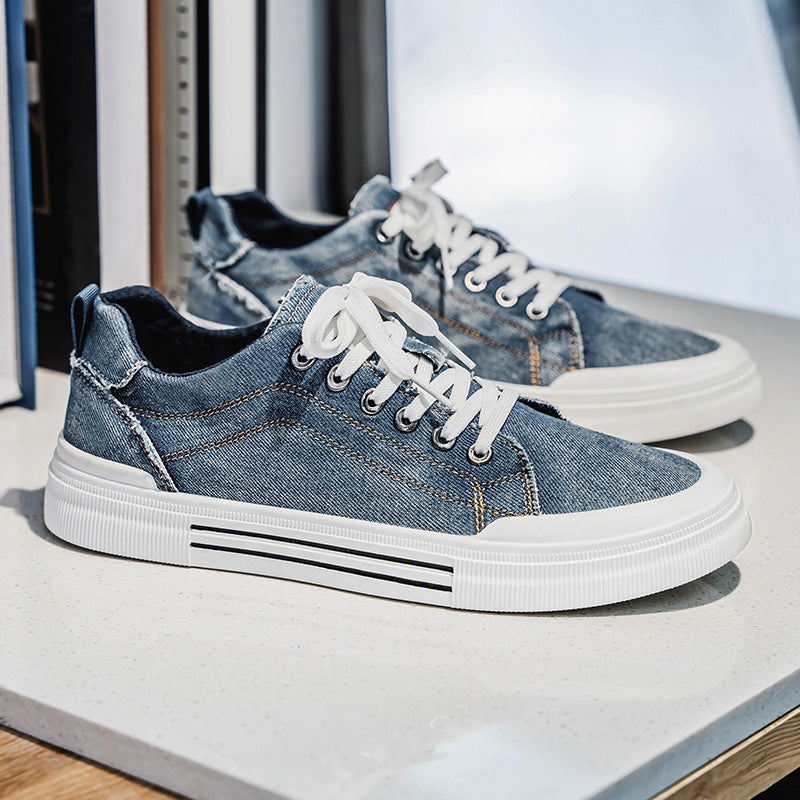 Men Low-top Casual Denim Sneakers by VA
