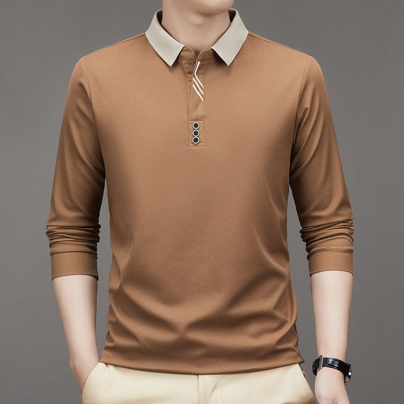 Men's Autumn Polo Collar Shirt