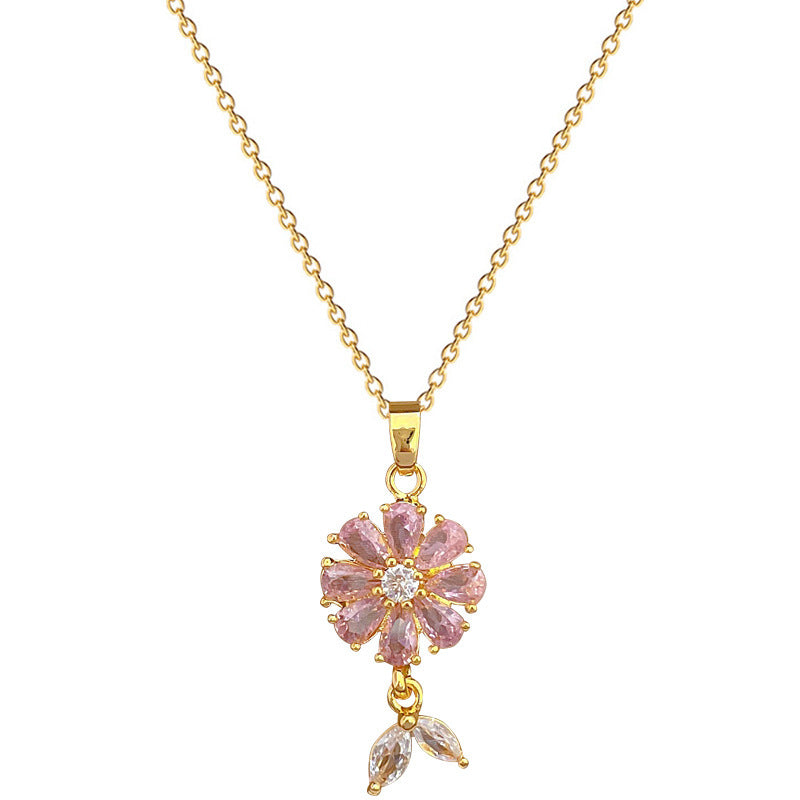 Luxury Full Diamond Necklace And Earrings by VA