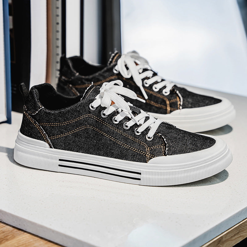 Men Low-top Casual Denim Sneakers by VA