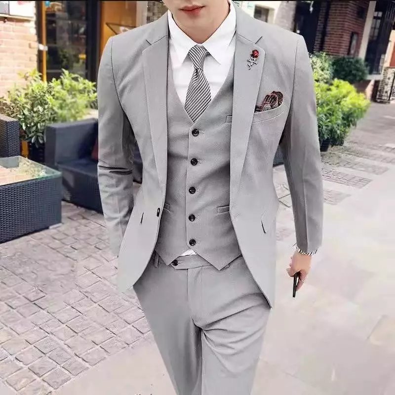 Men Three-piece Suit Set by VA