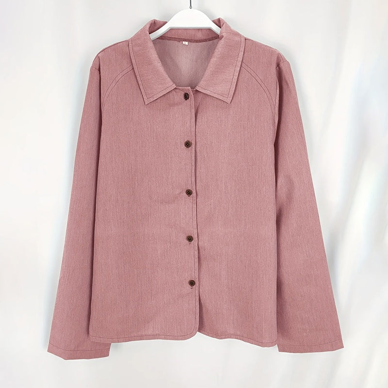 Women Casual Long Sleeve Shirt by VA