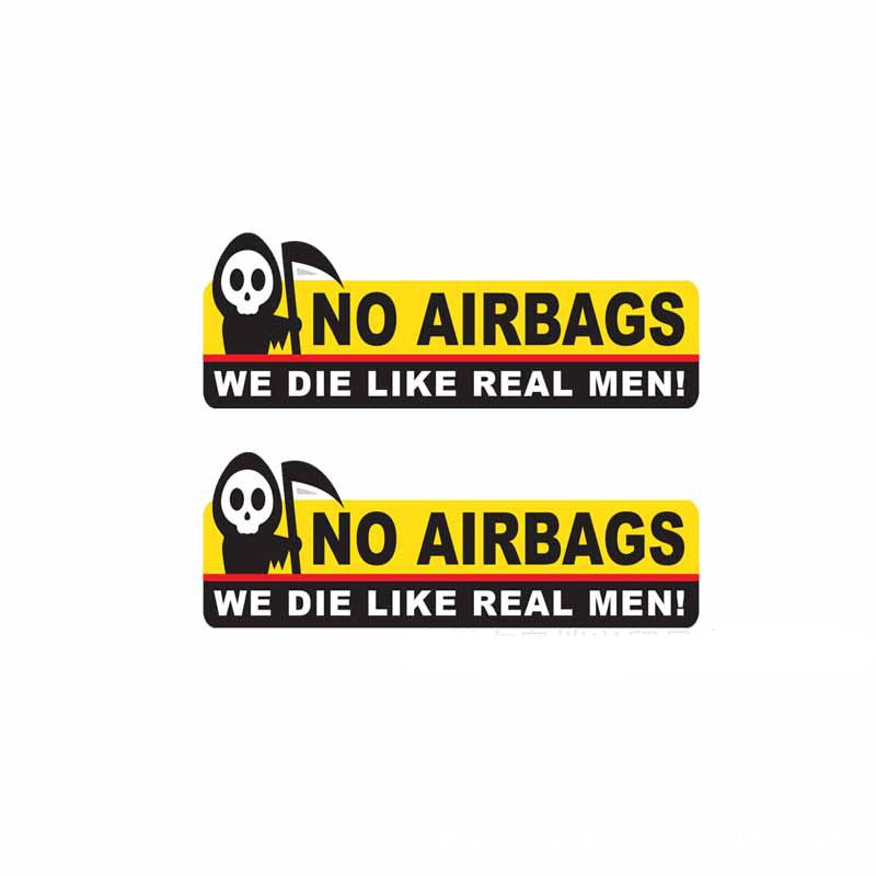 No Airbags Car Sticker BY VA