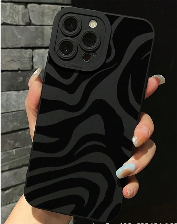 Black Striped Phone Case BY VA