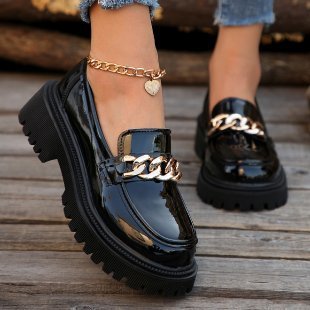 Luxe Black Patent Loafers