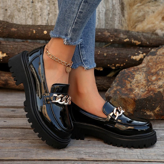 Luxe Black Patent Loafers