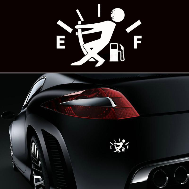 Pull Fuel Tank Pointer Car Sticker BY VA