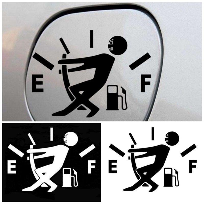 Pull Fuel Tank Pointer Car Sticker BY VA