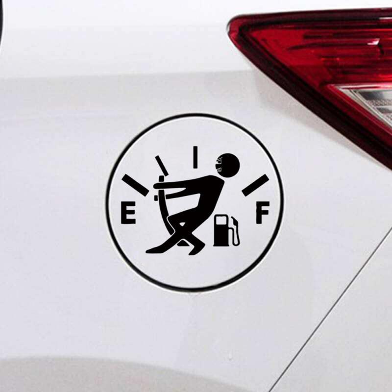 Pull Fuel Tank Pointer Car Sticker BY VA