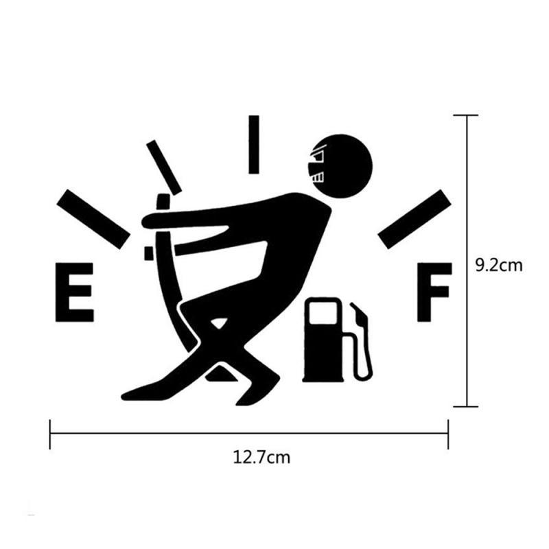 Pull Fuel Tank Pointer Car Sticker BY VA