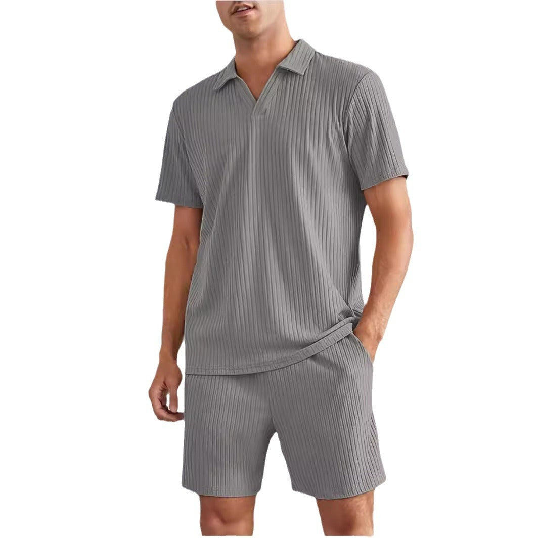 Polo Short Sleeve Shirt And Shorts Set by VA
