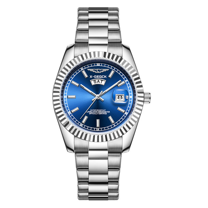 Ultra-thin Men Luminous Quartz Watch by VA