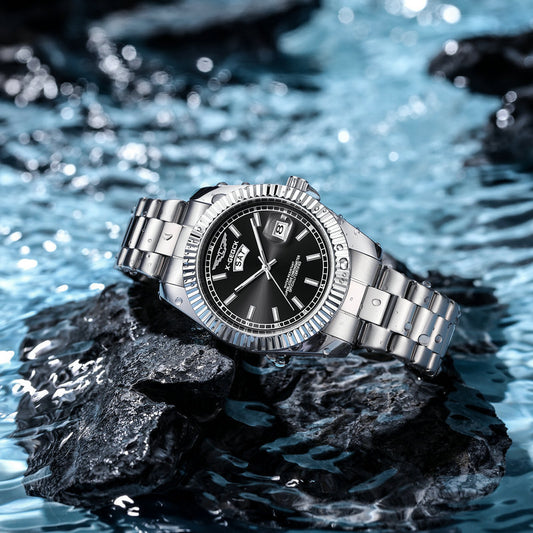 Ultra-thin Men Luminous Quartz Watch by VA