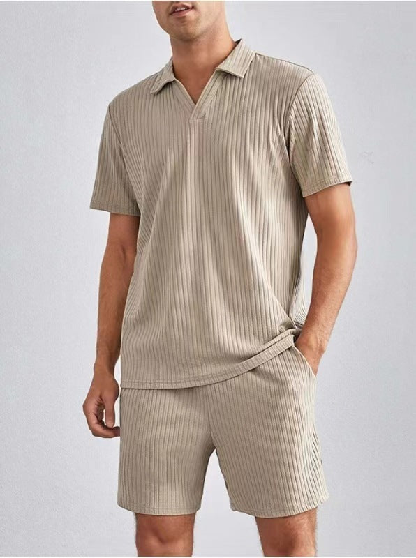 Polo Short Sleeve Shirt And Shorts Set by VA