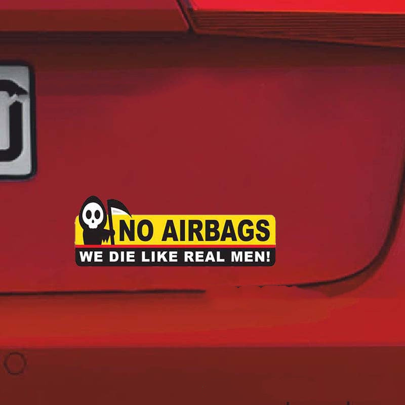 No Airbags Car Sticker BY VA