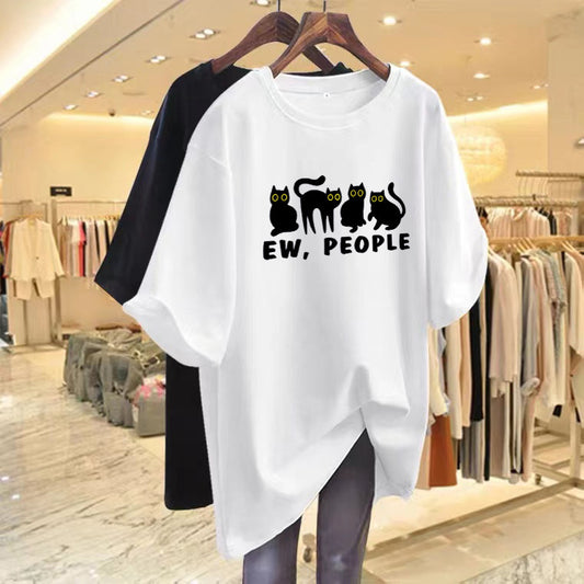 Women Loose Half-sleeve T-shirt by VA