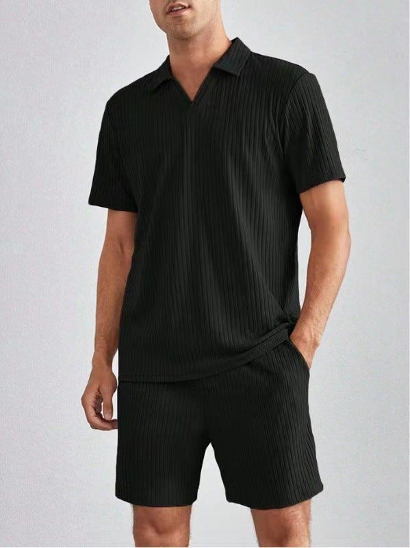 Polo Short Sleeve Shirt And Shorts Set by VA