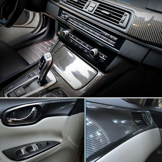 Glossy Black 5D Carbon Fiber Car Vinyl by VA