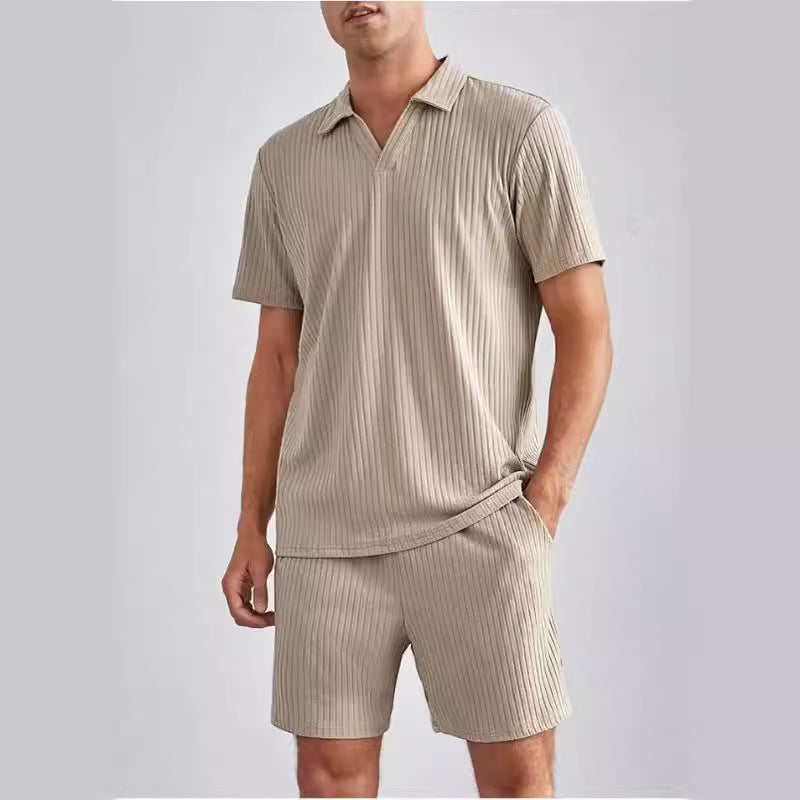 Polo Short Sleeve Shirt And Shorts Set by VA