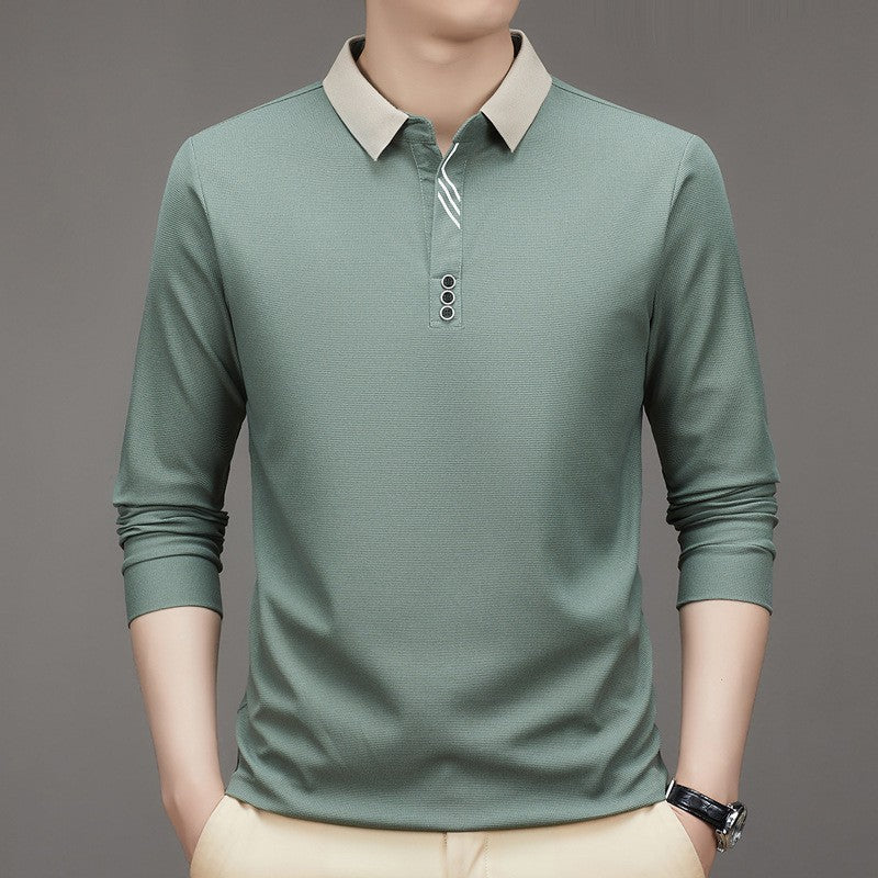 Men's Autumn  Polo Collar Shirt