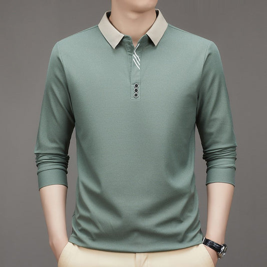 Men's Autumn  Polo Collar Shirt