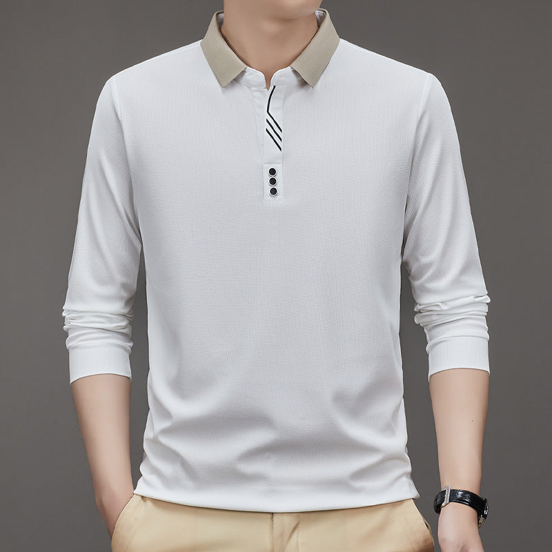 Men's Autumn  Polo Collar Shirt