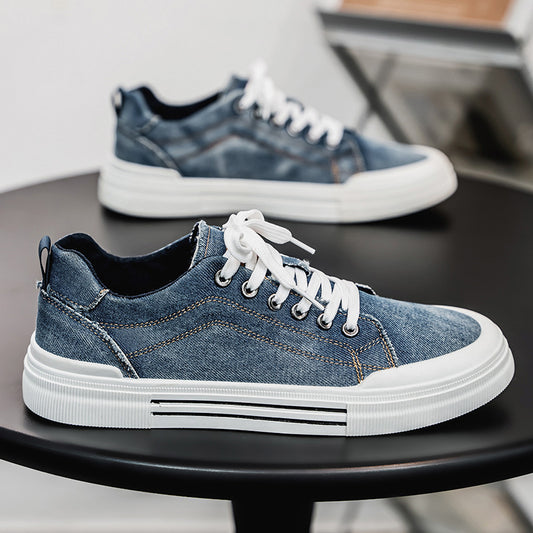 Men Low-top Casual Denim Sneakers by VA