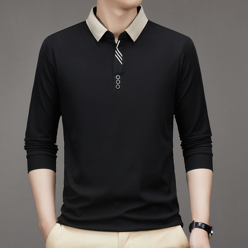 Men's Autumn  Polo Collar Shirt