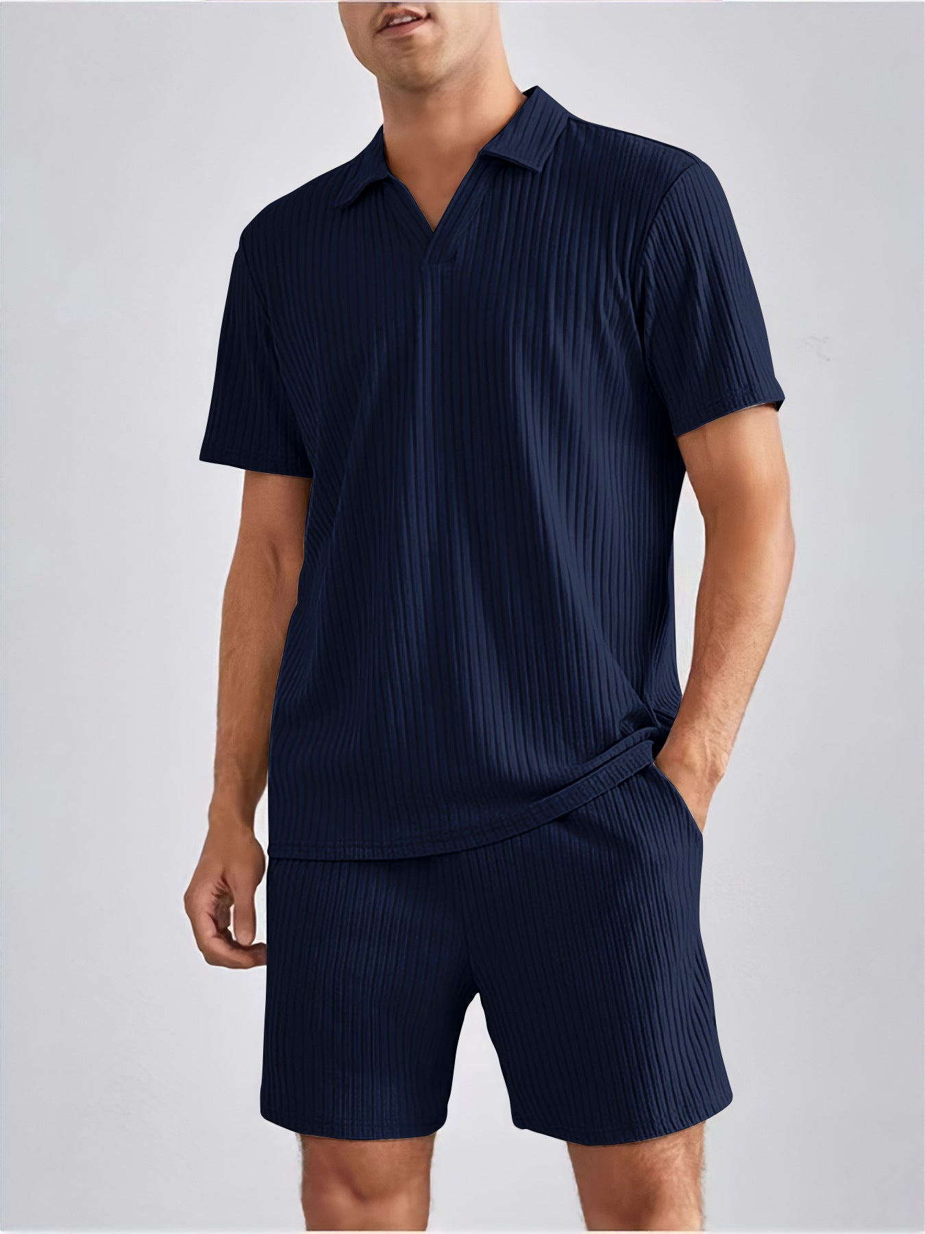 Polo Short Sleeve Shirt And Shorts Set by VA